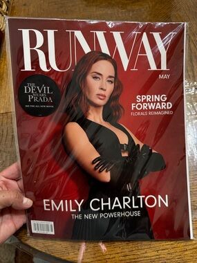 Runway Magazine May Issue - Red Cover Art Illustration